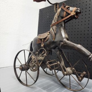 1800s Vintage Hand Carved Horse Tricycle $400